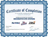 dye certificate